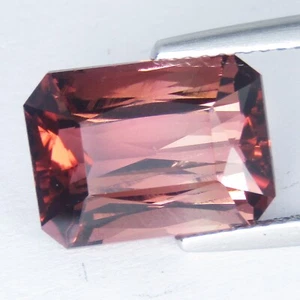 6.07Cts Stunning Natural Pink Tourmaline 12x9mm Radiant Cut Mozambique Gemstone - Picture 1 of 5