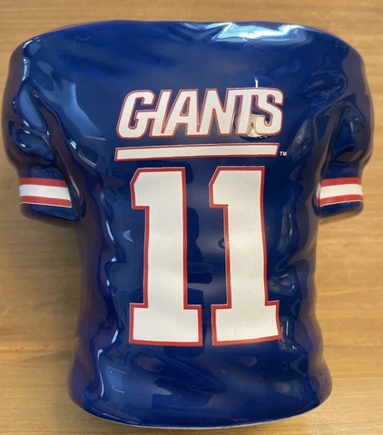 Vintage 1990 GIANTS Football Jersey Flower Vase #11 Phill Simms Cover