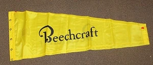 Custom Made Weather Max Beechcraft Windsock, 13" x 60," Yellow - Picture 1 of 2