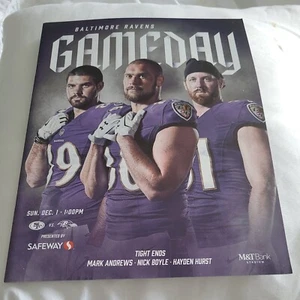 BALTIMORE RAVENS 2019 NFL GAME PROGRAM vs 49ers Mark Andrews cover M &T Bank - Picture 1 of 3