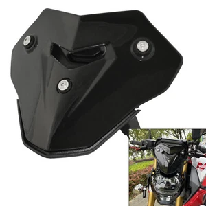 Black Windscreen Windshield Screen Shield Wind Deflector For BMW F900R 2019-2021 - Picture 1 of 8