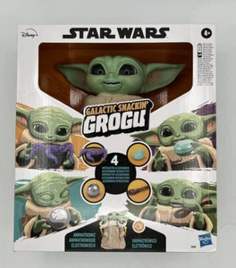 New Disney Star Wars Galactic Snackin Grogu The Mandalorian Baby Yoda The Child - Picture 1 of 8