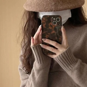 For Apple iphone 16 15 14 13 12 11 Pro Max TPU amber leopard print phone case - Photo 1 sur 6
