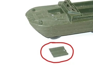 dinky-toys. 1 Trappe de capot METAL KAKI pour dukw 825 militaire (R156) - Picture 1 of 5