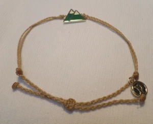Pura Vida Bracelet ~ Mountain Charm Tan Cord November 2019 Monthly Club Pack - Picture 1 of 4