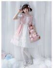 Girl Kawaii Dress Japan Style Clothes Woman Cosplay Costume Lolita Clothing Pink