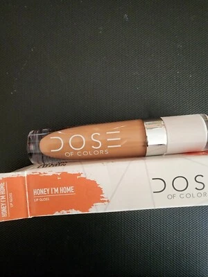 NIB DOSE OF COLORS (HONEY I'M HOME) NUDE STAY GLOSSY LIP GLOSS 💝 - Image 1 of 2