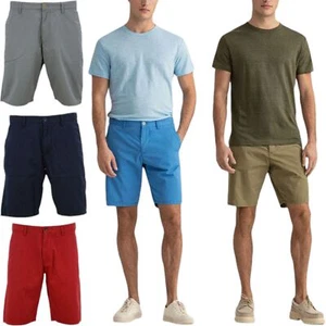 GANT Mens Chino Shorts Casual Cotton Knee Combat Summer Golf Half Pants Plain - Picture 1 of 38