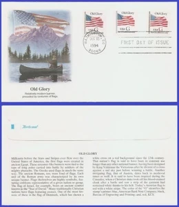 USA6 #2883-85 U/A FLEETWOOD FDC Combo3  G-rate Old Glory - Picture 1 of 1