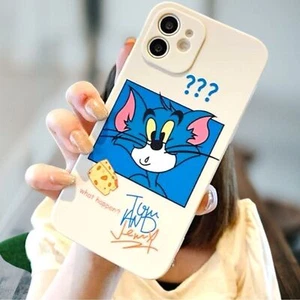 Tom und Jerry Hülle passend für Apple iPhone 12 Schutzhülle Slim Hybrid Gummi Bumper Neu - Bild 1 von 2