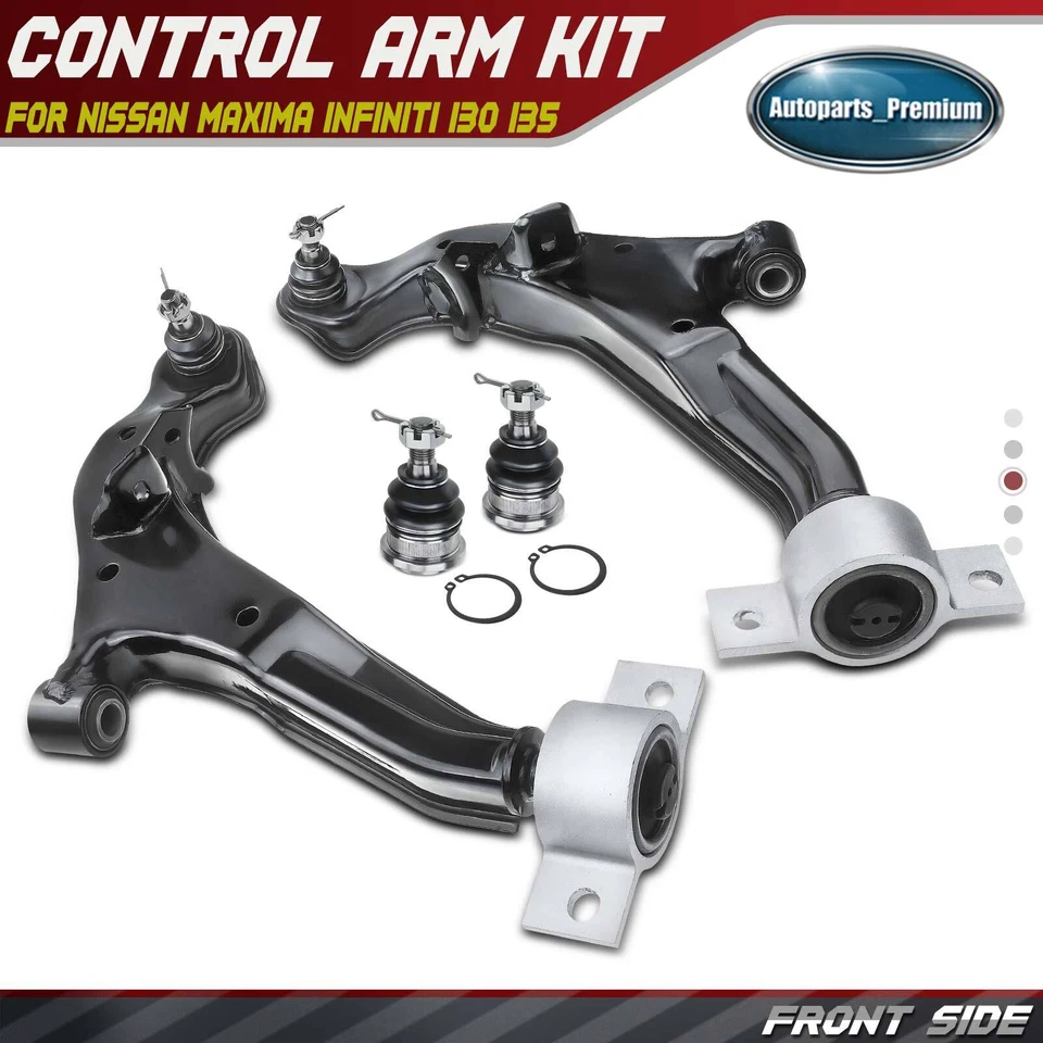 4x Braço de controle inferior dianteiro e conjunto de junta esférica para Nissan Maxima Infiniti I30 - Imagem 1 de 4
