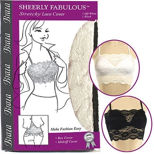 Braza Sexy Chic Sheerly Fabulous S5004 Stretchy Lace Bra or Midriff Cover Up - Picture 1 of 1