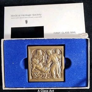 RARA Medalla de Bronce Sociedad del Patrimonio Médico MHS por M. Horn 1971. Nuestro B209 - Imagen 1 de 9