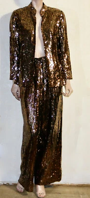 CHRISTIAN DIOR 金色亮片两件式套装 10 Harzfeld's — 第 1/4 张图片