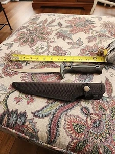 Outdoor Angler 12” Fillet Knife With Nylon Sheath Stainless Fixed Blade - Picture 1 of 9