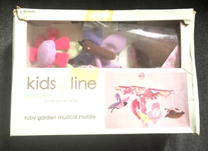 Kids Line Ruby Garden Musical Mobile Plays Brahm's Lillaby Sealed - Picture 1 of 2