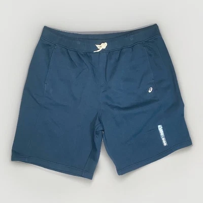 Pantalones Cortos Asics Para Hombre 3XL Azul Entrenamiento Sudadera Bolsillos Logo Cómodos Informales Foto 1 de 4