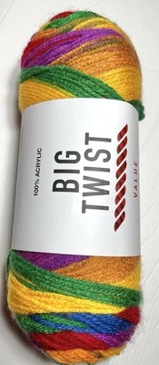 BIG TWIST VALUE YARN 1-Pk. RAINBOW WISH. 1 combine Ship see detail