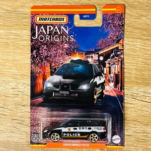 Subaru Impreza Police Black White Gold WRX Japan Origins MB751 Long Card - Picture 1 of 1