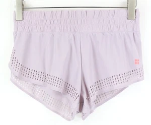 SWEATY BETTY Womens Shorts XS Purple Stretchy Activewear Sport Lightweight - Picture 1 of 6