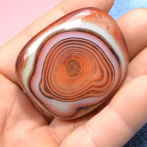 77,5 g de encaje loco con bandas de seda ágata cristal pulido piedra caída Madagascar - Imagen 1 de 6