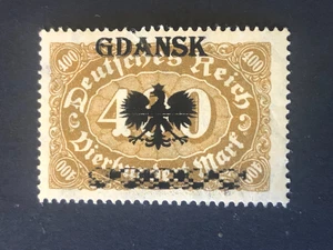 Germany WWI German Occ. (POLAND/GDANSK) 400 Mark MNH /s17 #725 - Picture 1 of 2