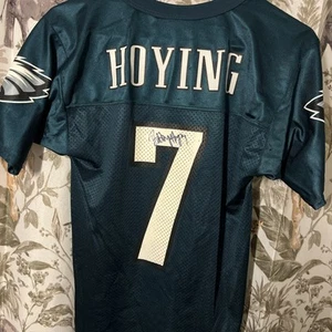 VINTAGE Hoying Eagles Jersey Boys Med Logo Athletics Autographed Unverified - Picture 1 of 10