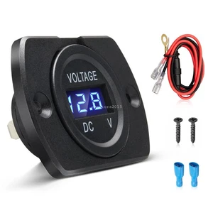 Voltímetro digital LED 12-24V medidor de voltaje montaje en panel para automóviles SUVs ATVs UTVs - Imagen 1 de 6
