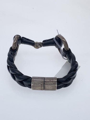 Bracciale Gucci Sv925 Nero S. Uomo 1217