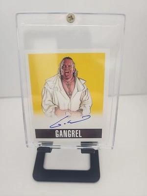 Tarjeta firmada Leaf Originals Wrestling 2014 - Gangrel #G1 amarilla 96/99 Foto 1 de 2