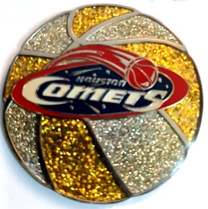 Prendedor de Cometas WNBA Prendedor de Logotipo de Cometas de Houston RARO WNBA Bling Ball Comets Logo Pin - Imagen 1 de 3