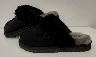 DearFoams Women's Fireside Sydney Black Size 8 Slippers - Image 1 of 4