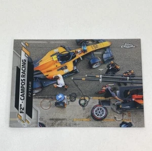 2020 Topps Chrome F2 Campos Racing #111 Base F1 Card - Picture 1 of 2