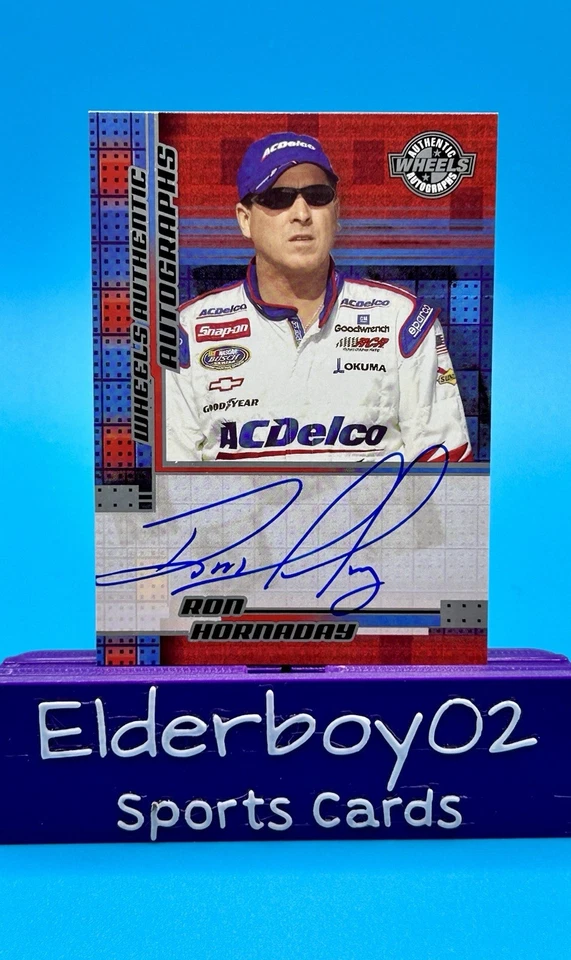 Ron Hornaday Auto On Card Authentic Autographs 2004 Wheels Racing Nascar - Image 1 of 2