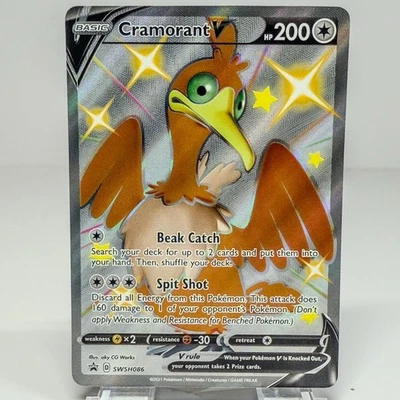Cramorant V SWSH086 SWSH: Sword & Shield Promo Cards Holo NM - Image 1 of 2