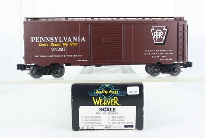 O Gauge Weaver Pennsylvania Railroad PS-1 Box Car Don’t Stand Me Still PRR 24297 - Image 1 of 4