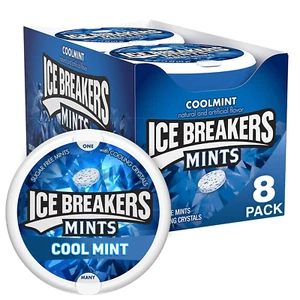 Coolmint Sugar-Free Breath Mints 1.5oz Tins, 8 Count - Perfect for Events - Picture 1 of 11