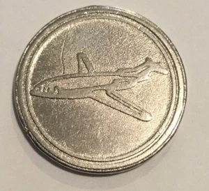 Moneda ficha ranurada por teléfono medalla avión avión avión avión avión aviación - Imagen 1 de 2