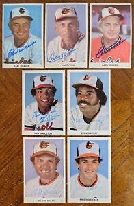 1980s BALTIMORE ORIOLES AUTOGRAPHED/SIGNED POSTCARDS NO CERTIFICATION READ *YCC*