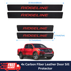 4x Anti-Scratch Car Door Sill Scuff Plate Guard Protectors For Honda Ridgeline