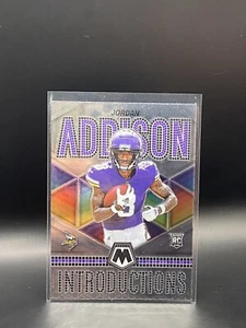 2023 Mosaic Jordan Addison Introductions Rookie RC #I-9 Vikings - Picture 1 of 2