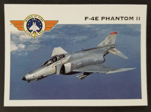 F-4E Phantom II 1992 Wings of Fire Plane Jet Panini Card #63 (NM)