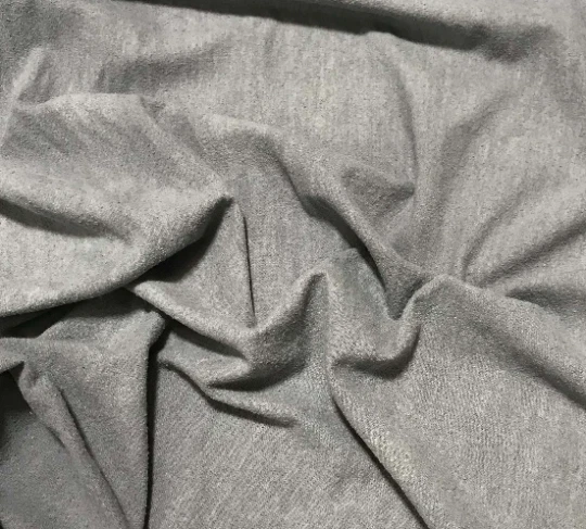 SILVER Hand Dyed Raw Silk NOIL Fabric Foto 1 de 1