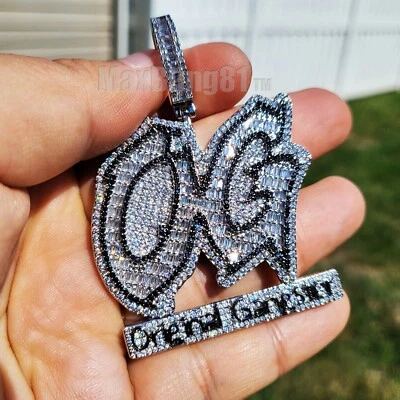 COLGANTE DE LATÓN DE ALTA GAMA HIP HOP HELADO OG ORIGINAL GÁNGSTER CIRCONITA CÚBICA Foto 1 de 2
