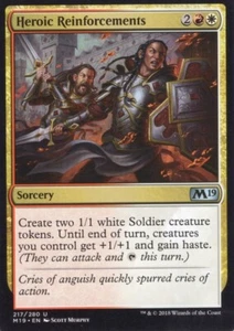 HEROIC REINFORCEMENTS 217/280 CORE SET 2019 M19 MTG MAGIC NM - Picture 1 of 1