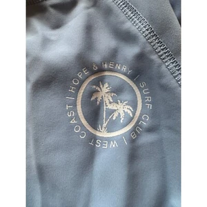 Hope & Henry Rash Guard Boys 2T Blue Long Sleeve Surf Club Logo NWT - Picture 1 of 5