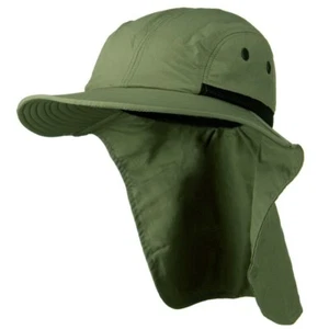 Outdoor Fishing Hiking Hunting Boonie Snap Hat Brim Cap Neck Cover Sun Flap LJP - Picture 1 of 20