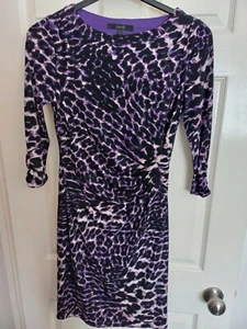 Coast Dress Size 10 Purple Print *VGC* - Picture 1 of 4