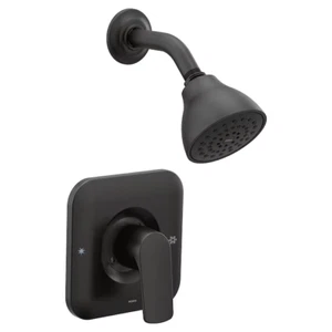 Moen Rizon Matte Black 1-handle Square Shower Faucet TRIM ONLY *READ* - Picture 1 of 9