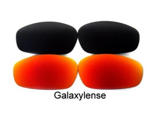Galaxy Ersatzgläser Für Oakley Blender Sonnenbrillen Schwarz & Rot Polarisiert - Picture 1 of 7